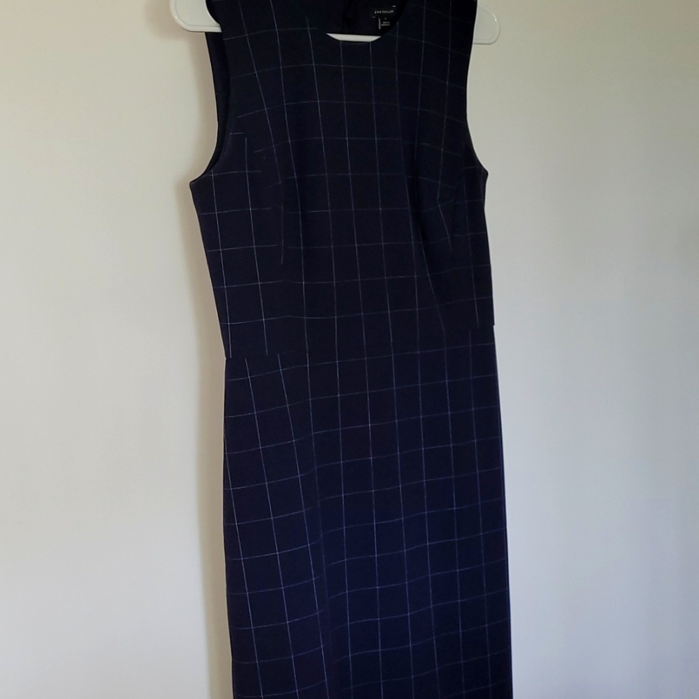 Ann Taylor windowpane dress, size 2